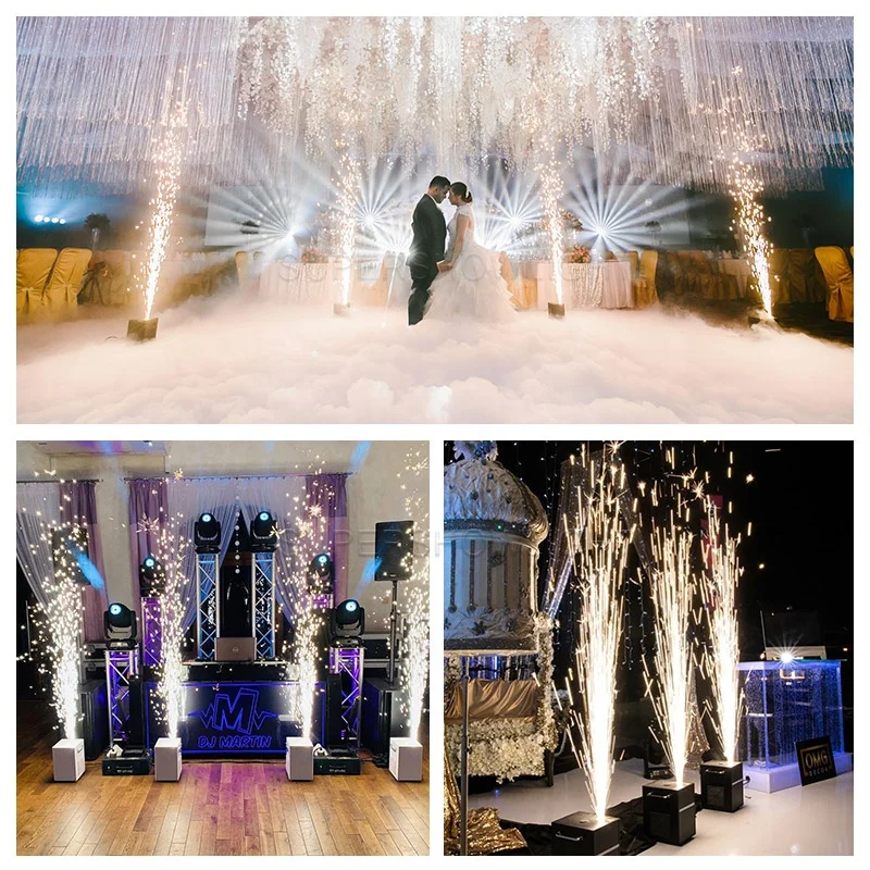 Factory Price Cold Sparkler Machine Wireless DJ DMX512 Remote Control Mini Wedding Party Cold Spark Machine