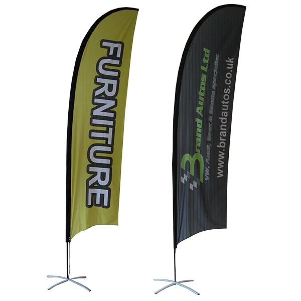 Wholesale beach flags banner promotional advertising outdoor custom feather flags
