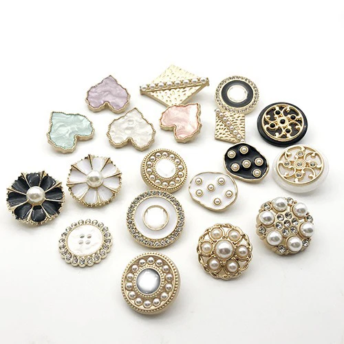 SOODA Button OEM ODM Manufacturer Classic Vintage Logo Design Custom Denim Buttons diamond sewing Button for clothing