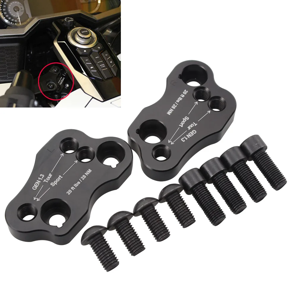 Motorcycle Hand Control Handle Bar Clamps Raised Extend Handlebar Mount Riser Adapter For HONDA Gold wing GL1800 2018 2019 2020