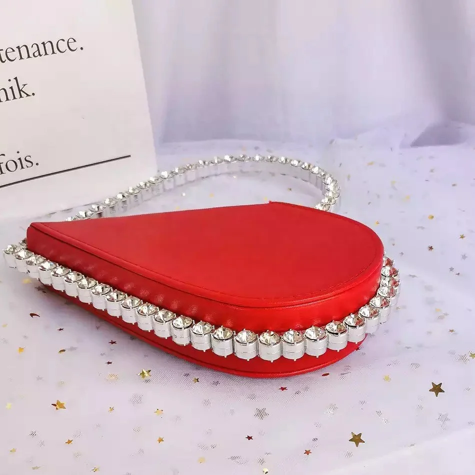 Valentines Gift Heart Shape Ladies Clutch Bags Women Unique Evening Bag Handbag Female Girl Luxury Purses And Handbags 2023