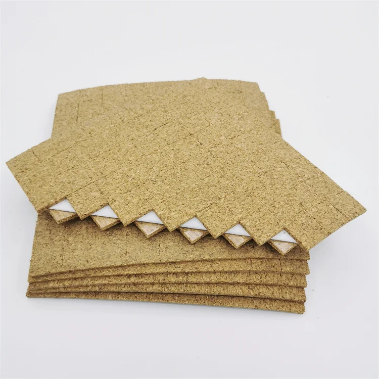 Shipping Glass Adhesive Cork Separator Pads Cork Separator Pad Adhesive Cork Spacer Separator Protector Pads for Glass