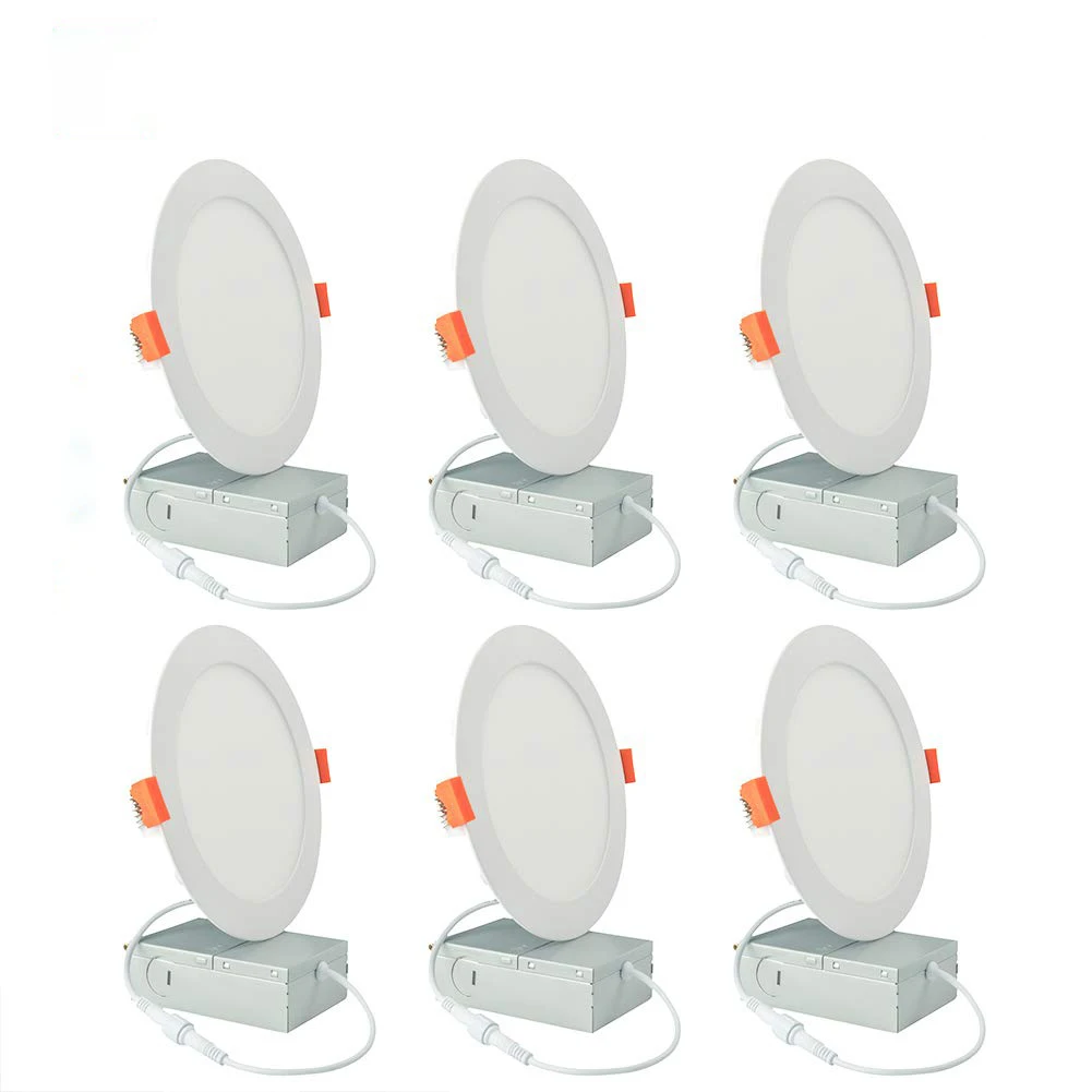 ETL 4 Inch 9 Watt 6 Inch 12 Watt Round Square Recessed Dimmable Slim Pot LED Panel Light 18w with Driver
