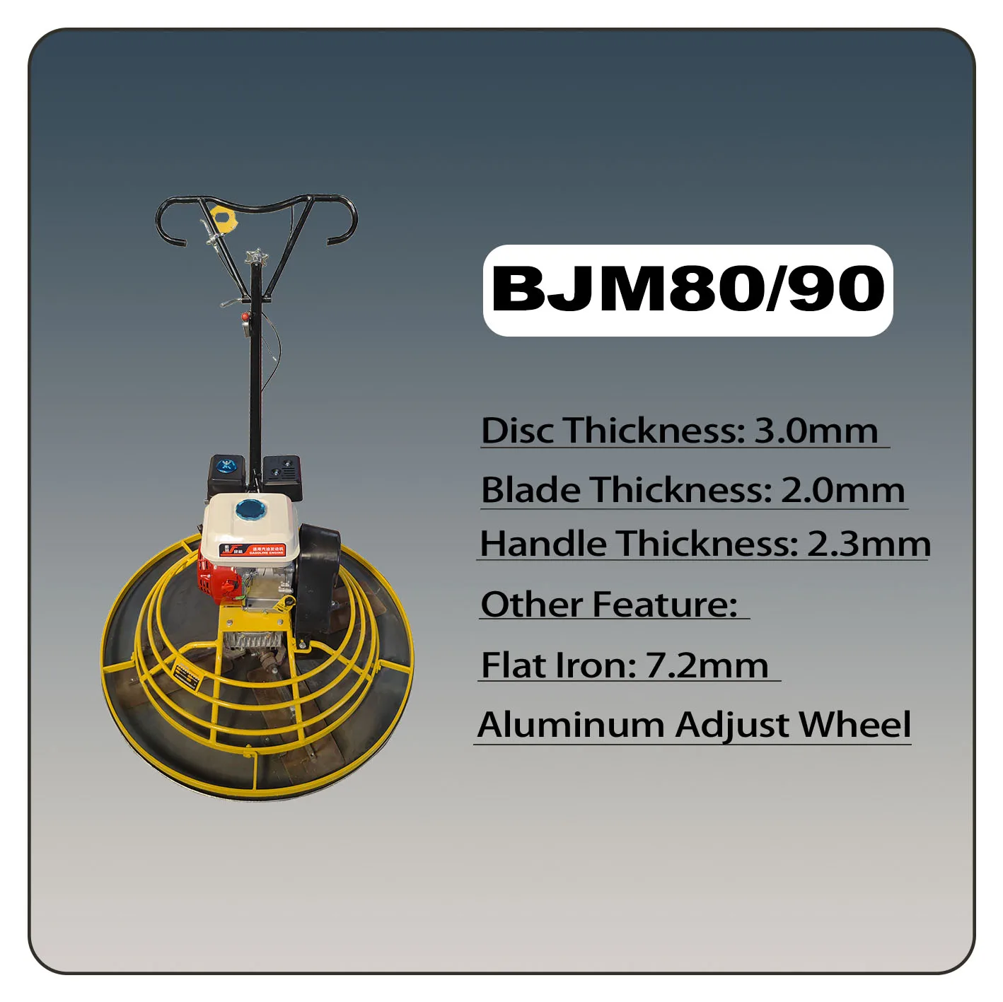 New Construction Electric Walk-Behind Power Trowel Machine Concrete Surface Finisher