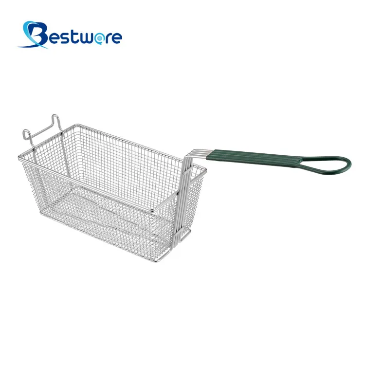 High Quality Food Grade Iron Coated With Nickle Mini French Fries Baskets