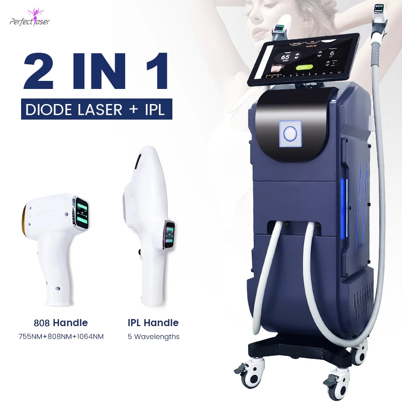 2 in 1 multifunctional laser hair removal diode skin treatment tattoo removal nd yag laser beauty machine