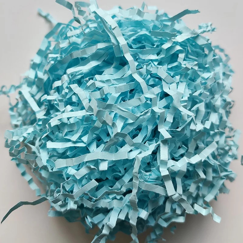 
100g/Bag Wholesale Crinkle Paper Shred Decorative Crinkle Cut Paper Shredded Paper For Gift Box Basket Filler 