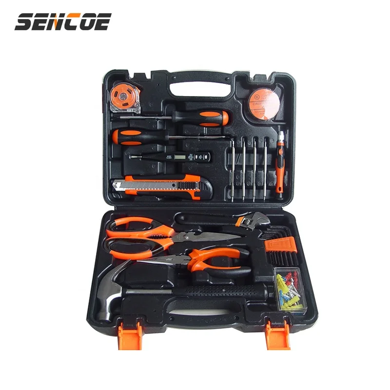 Household complete tools kit 45pcs tool sets home use repair woodworking electrical mechanical tool set