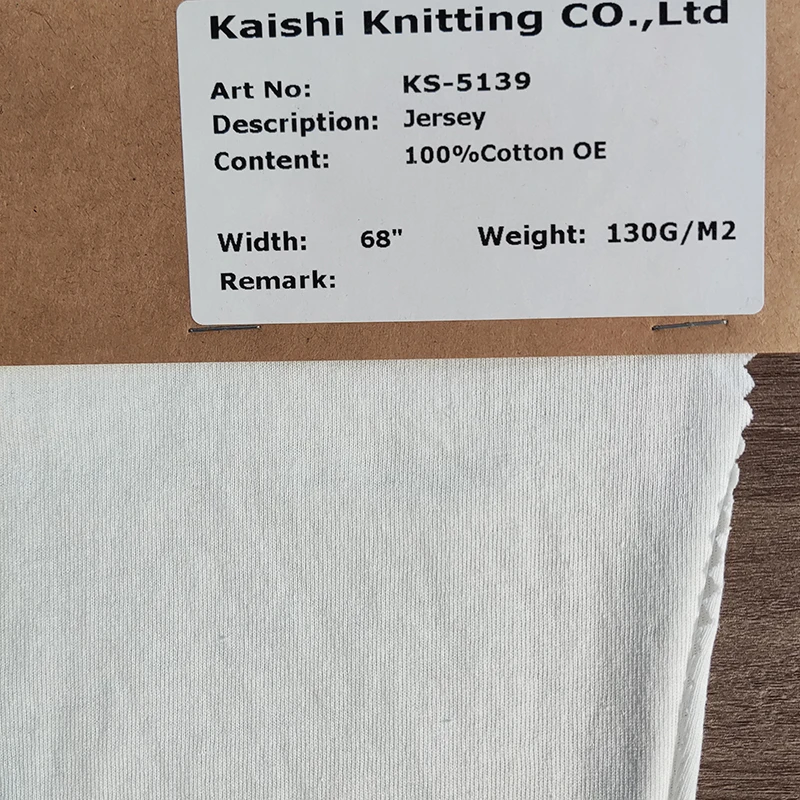 100% cotton Custom Jersey 100%Cotton OE knit for baby clothing