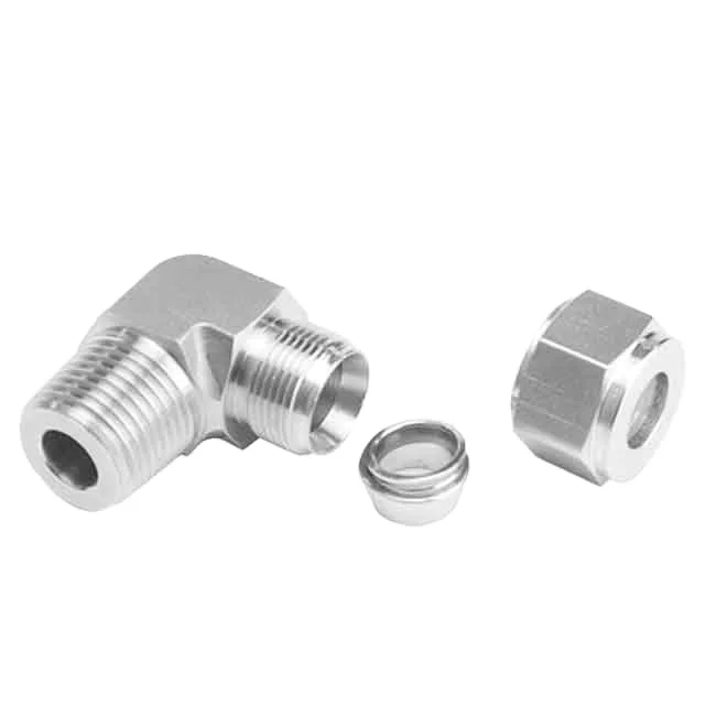 Swagelok Type 1/4' NPT X 1/4' Tube OD SUS 90 Degree Compression Male Elbow Connector Fittings