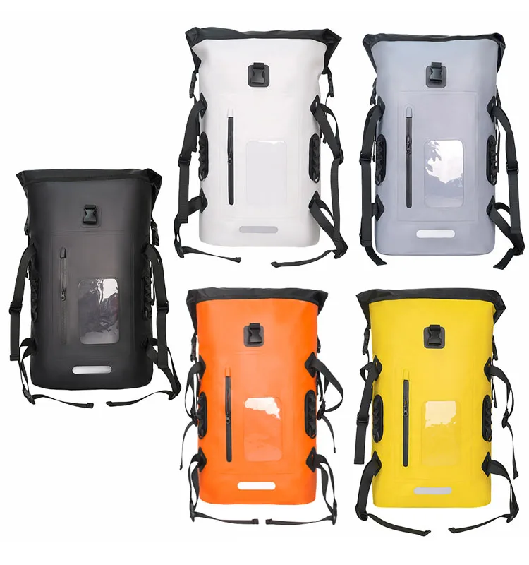 Ocean Waterproof PVC Durable Rolling Travel Dry Bag Backpack for Kayaking Boating Sailing Canoeing Rafting Fishing Camping