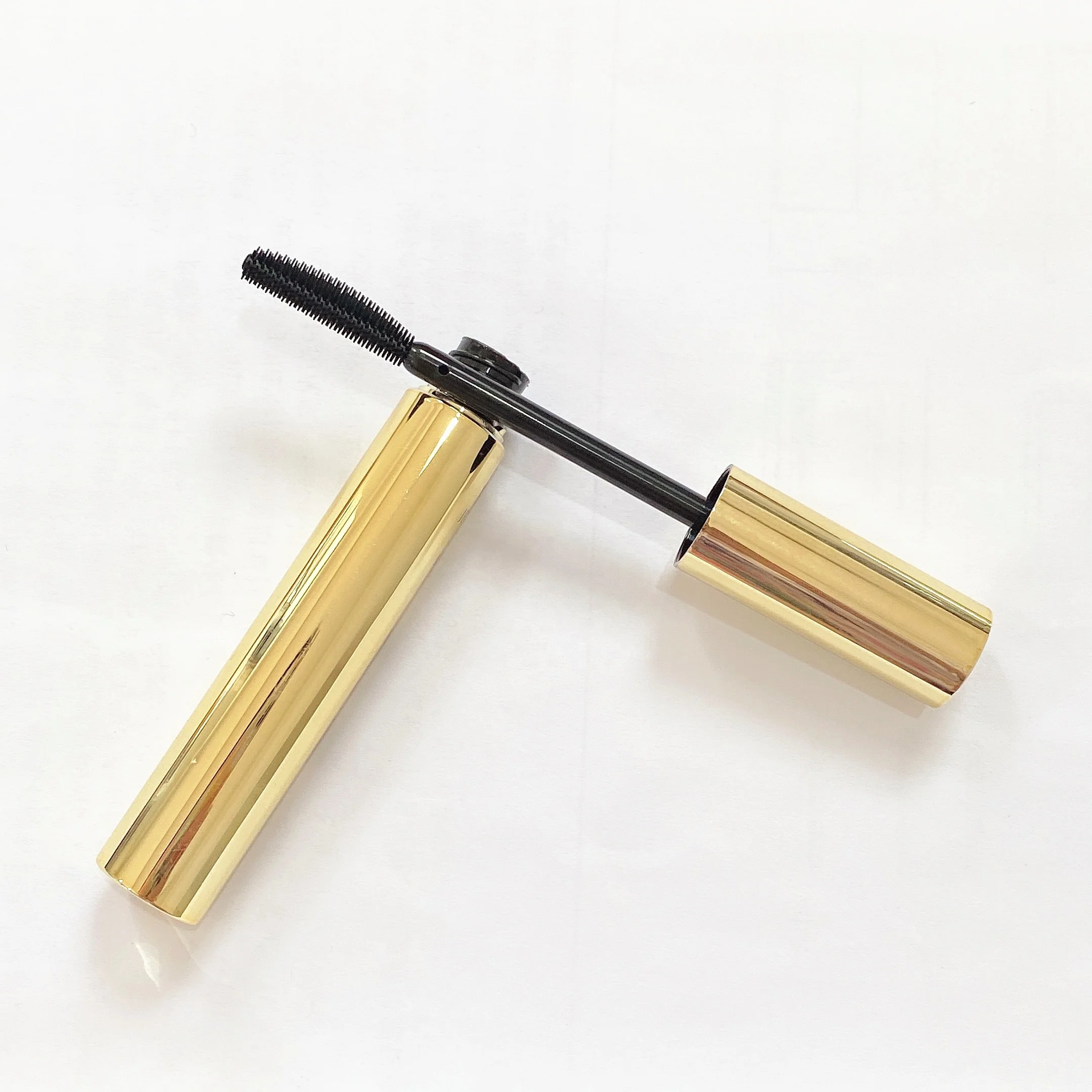 12ml Jinlan Wholesale Plastic Eyelash Serum Empty Diamond Gold Square Tube Mascara