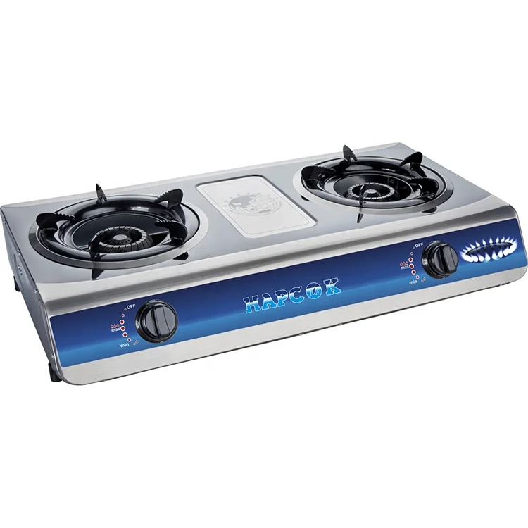 Exported international butane gas 2 burner cast iron gas burner