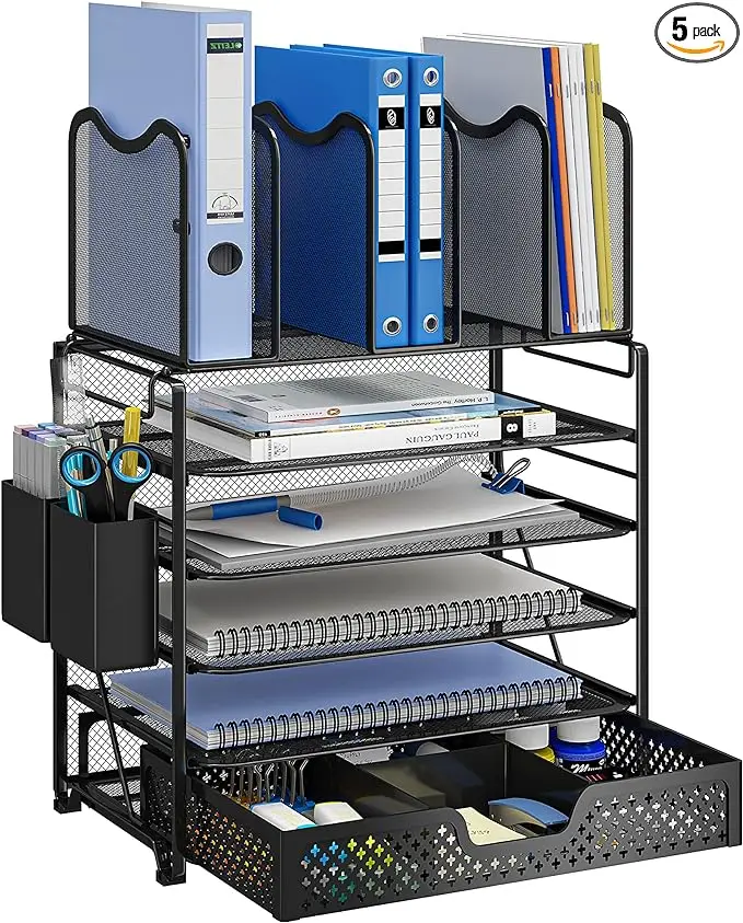 Simple Trending  Mesh Desk File Organizer Vertical Document Letter Tray Wall File Holder