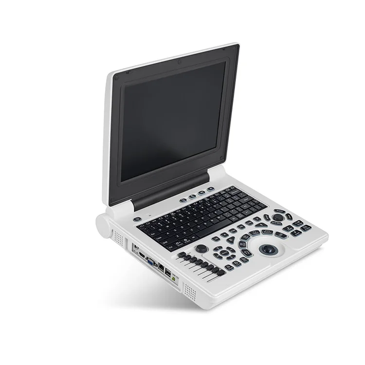 Black and white Laptop with Convex Array Probe China Portable Ultrasound Machine