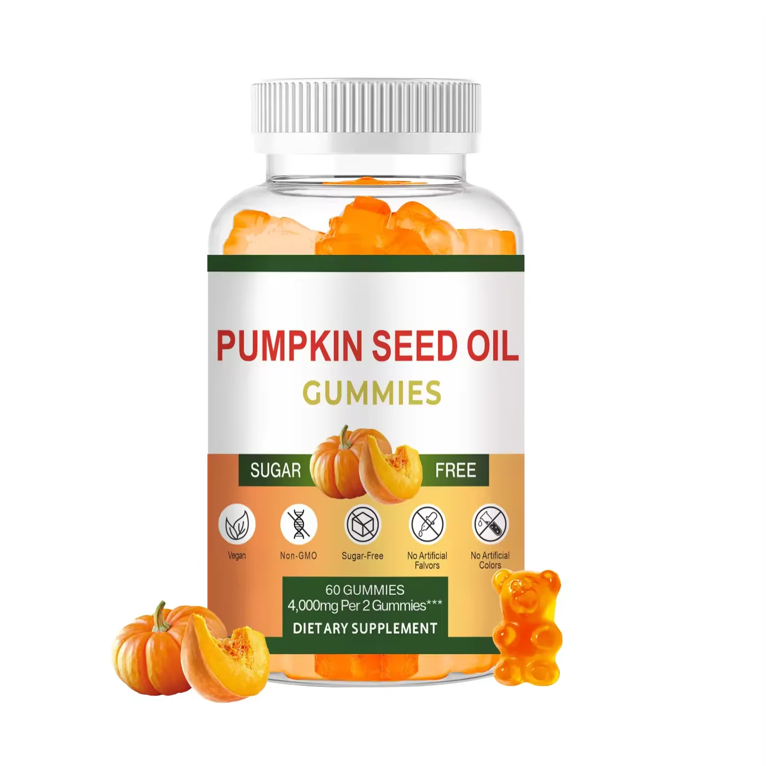 Vitahealthy OEM/ODM private label factory supply Halal natural organic pumpkin seed oil gummies body  health and improvement