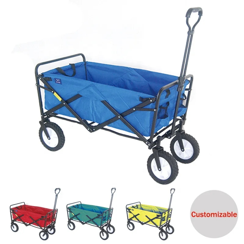 Push Pull Collapsible Folding Wagon Baby Outdoor Folding Children Wagon Stroller Cart for kids