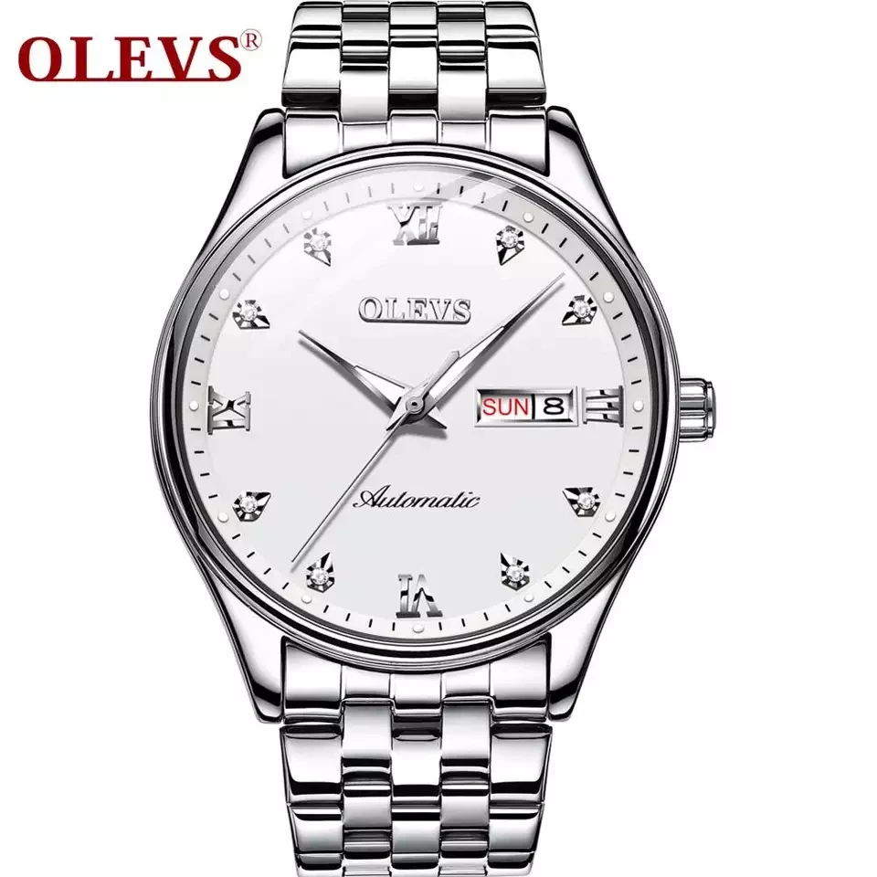 Oem Custom Logo Automatic Men Watch Luxury Water Resistant Stainless Steel Movement Chain Mechanical Wristwatch