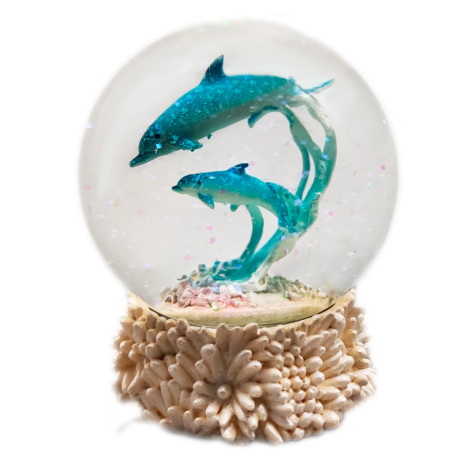 Factory Customized Wholesale Product  Made Resin Craft Snow Globe  for Gift Theme Marine Animal Product Type Water Globe