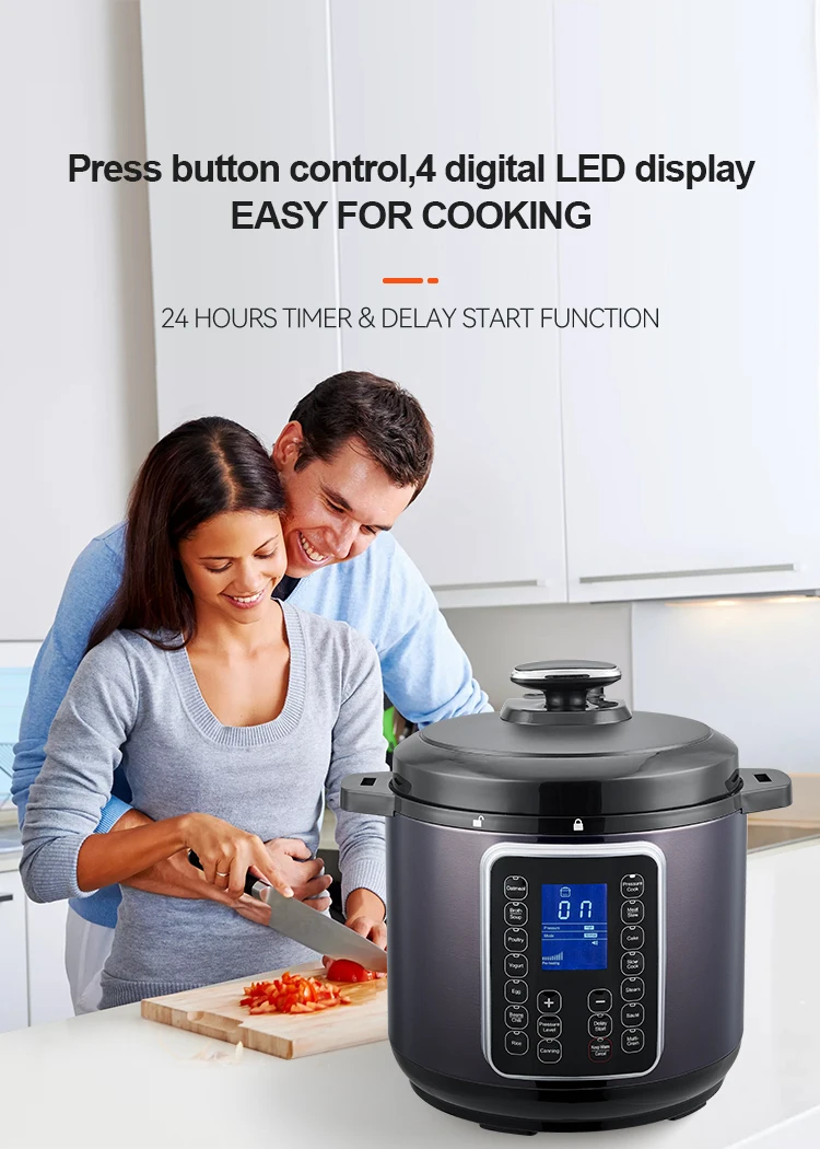 Good price Digital LED Display 5/6/8/10/12 litter electric cooker stainless steel instant cook pot electric pressure rice cooker