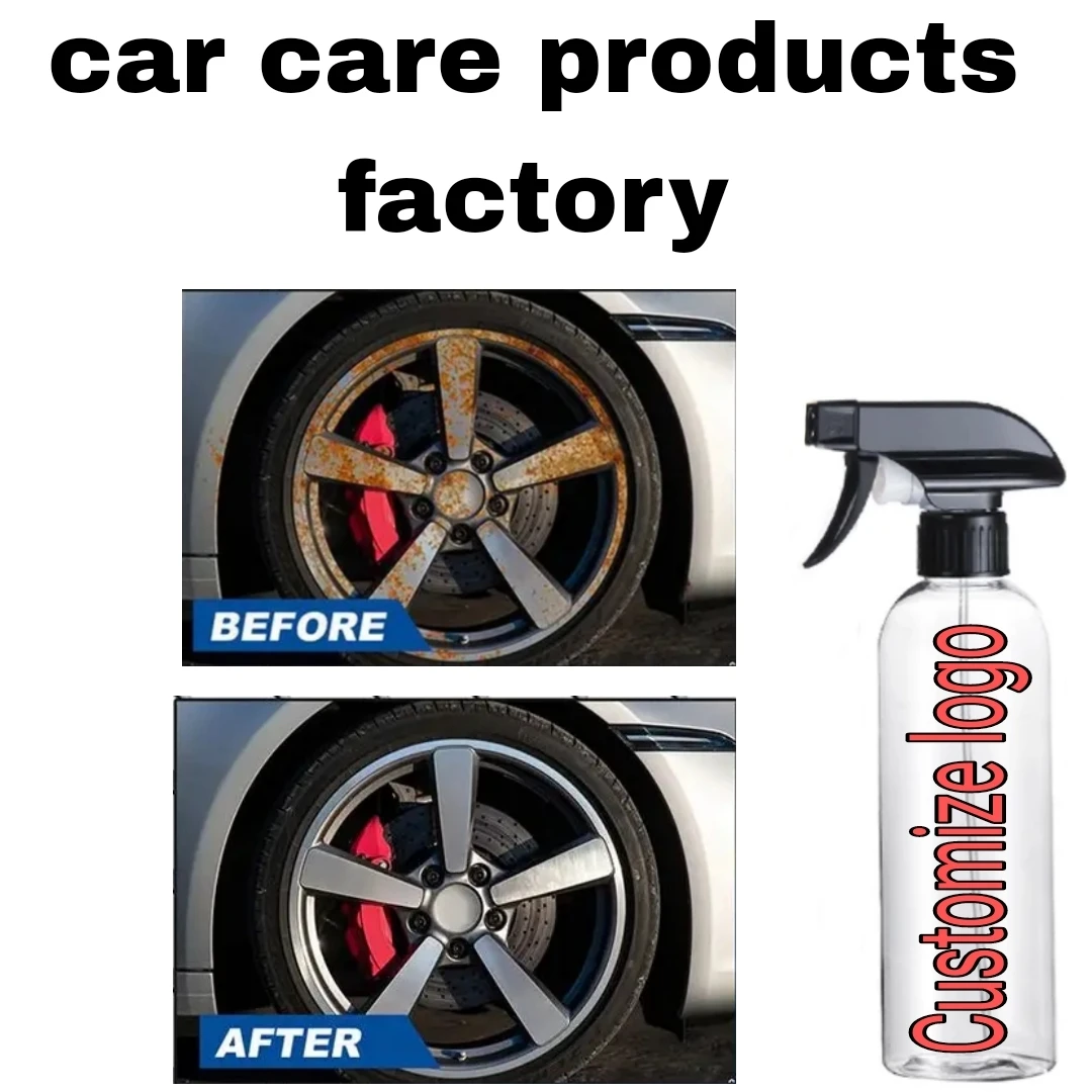 Nano wax 500ml car wheel cleaner iron powder remover car beauty tire cleaning