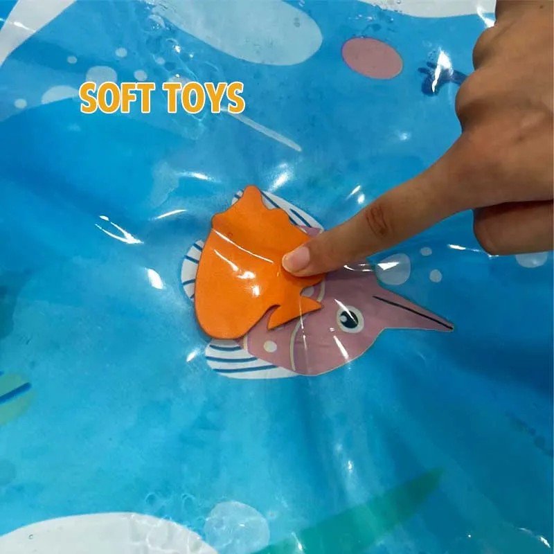 Baby patting water pad Indoor Baby Swimming Pool Mat Inflatable  Durable and Comfortable Tummy Time Mat for Little Swimmers