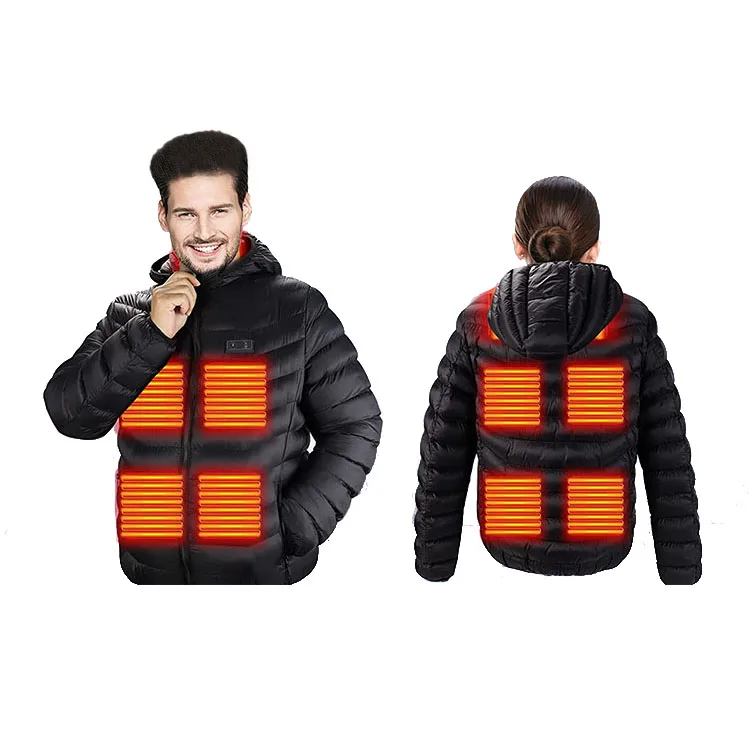 AQTQ Manufacture Winter Unisex  Heated Jacket with battery Down Jackets