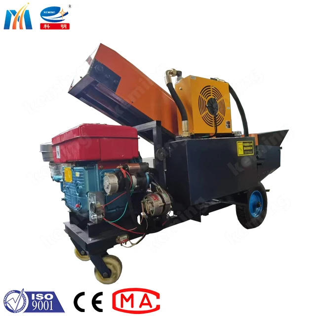 80 mm conveying pipes diesel concrete pump 19 mm aggregate pump for house floor build