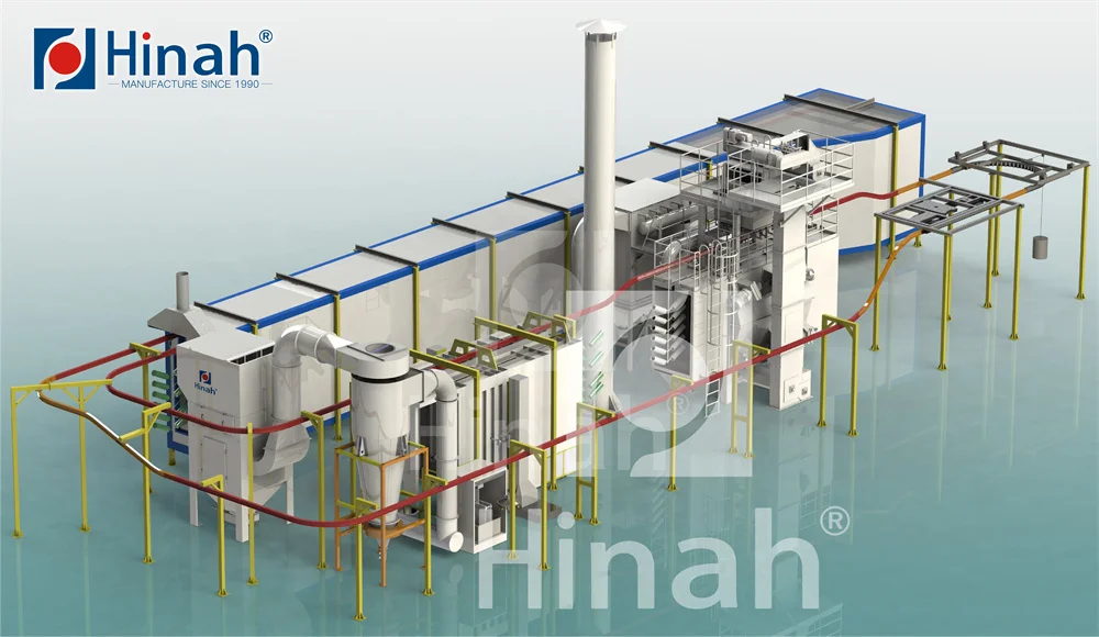 Drag teaching Robot arms steel plate racks  automatic Powder Dip Coating Line