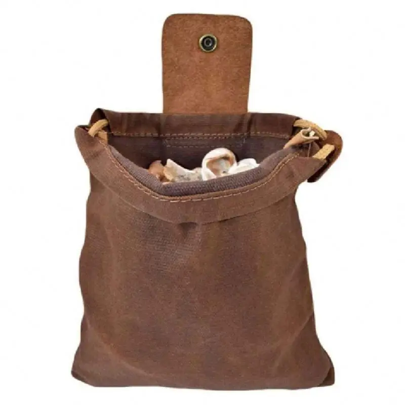 Быстрая доставка, складная Вощеная Холщовая Сумка Tinder, бушкрафт, фурнитура ручной работы, натуральная кожа, походные сумки для покупок