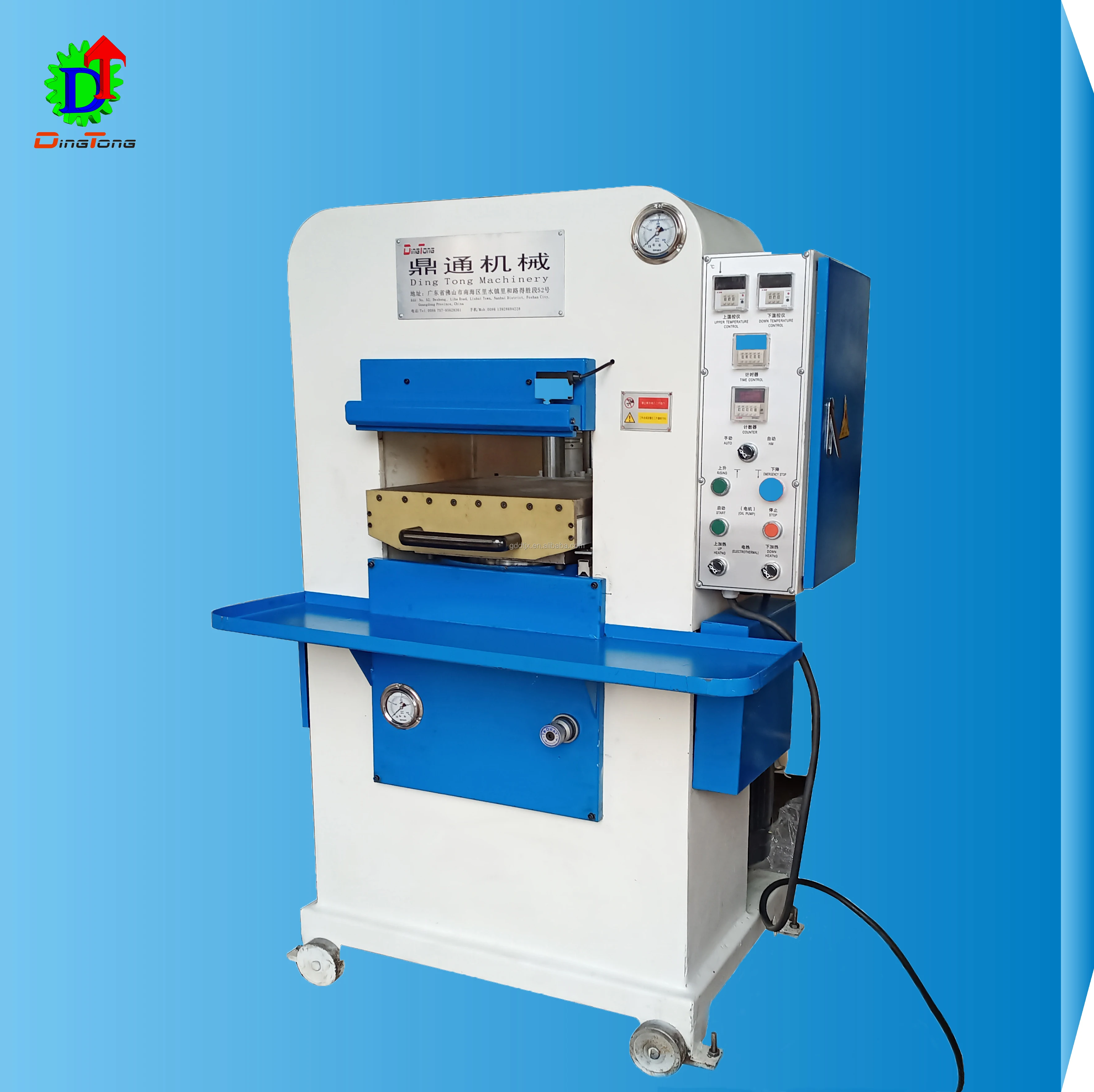 Hydraulic Semi Automatic Leather Embossing  Machine  80 Pressure Ton  Leather  Perforating Machine