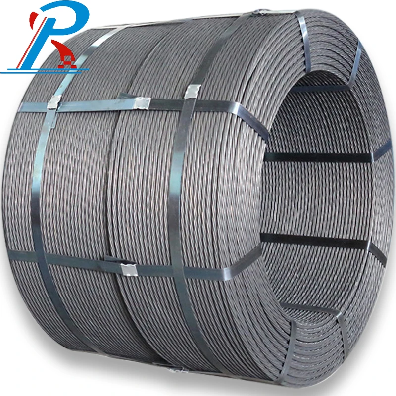 Cold drawn  / Annealed  pc steel strand wire rods prestressed concrete steel wire rods 1*2 1*3 1*7 1*19 strand steel wire