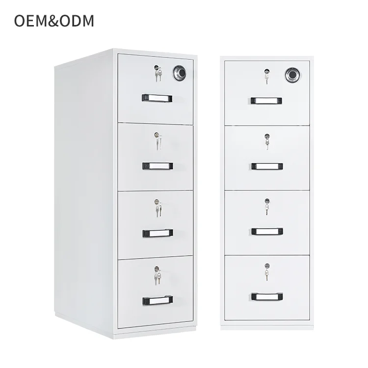 steel drawer filing cabinet fireproof storage metal file cabinet