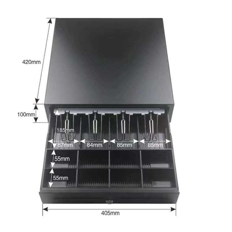 405mm Cash Drawer 5 Coins 5bills Small RJ11 Interface for Pos Register