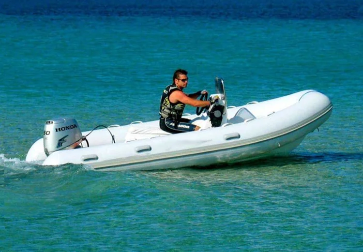 4.7M Hypalon RIB boat CE PVC 16ft Rigid Hard Bottom Inflatable Boat