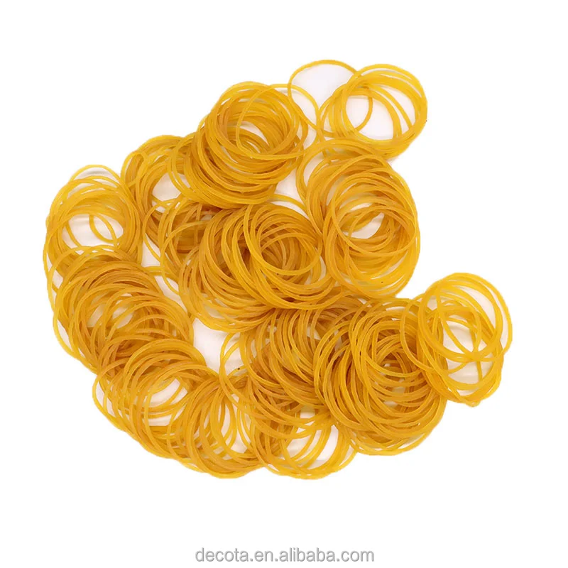 Wholesale rubber band high elastic durable disposable rubber band yellow rubber ring cowhide band industrial use