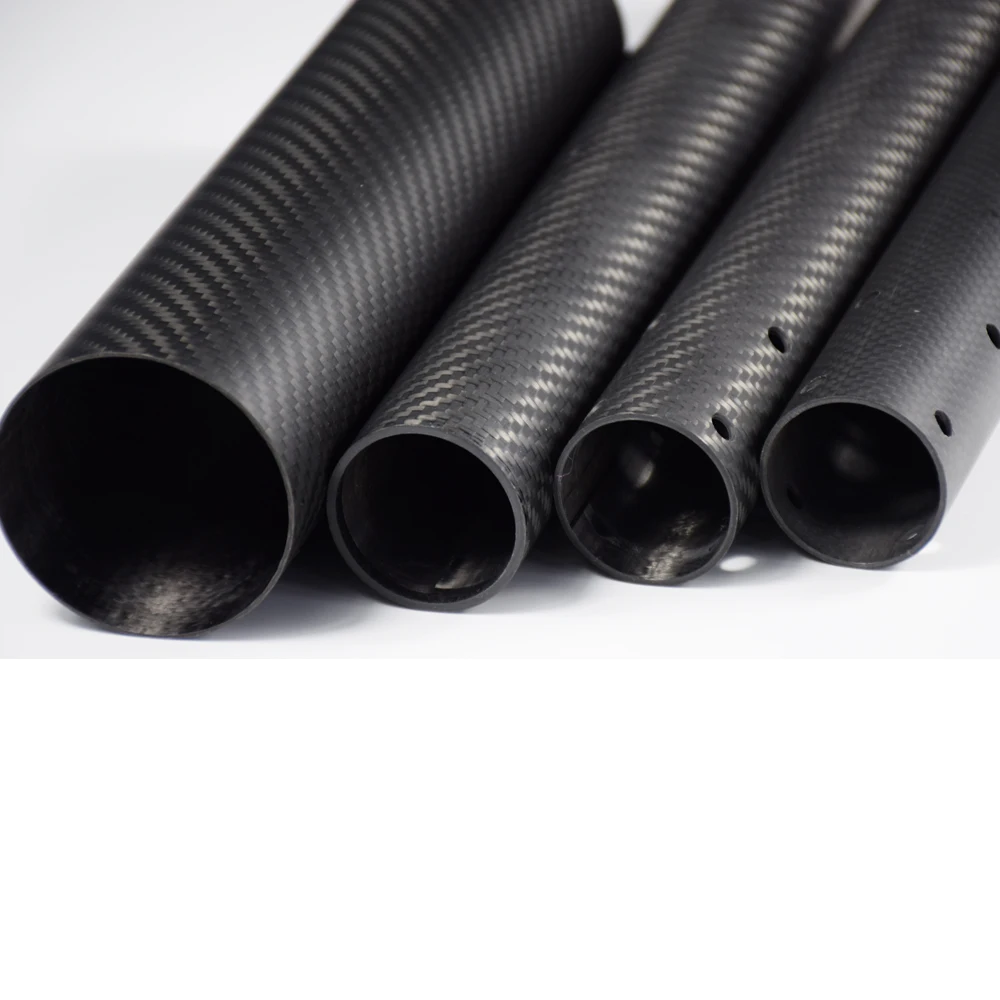 carbon fiber tube 22mm 100mm roll wrapped carbon fiber tube carbon fiber tubing