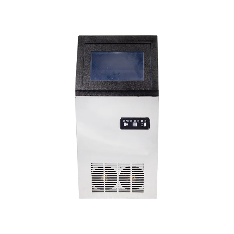 Stainless Steel Freestanding Under Counter LED Digital Display Commercial Ice Maker Machine For Restaurant