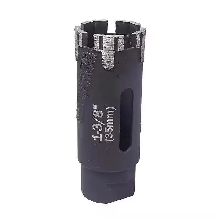 Vacuum Brazed Steel T Segment Turbo Wet&Dry Diamond Core Drill Bit for Granite Hard Stone
