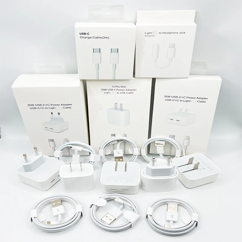 20W PD USB-C Power Adapter Charger EU Plug 18W Fast Charger for iPhone 11 12 mini pro max 13 8 plus X XS SE 2023 IPOD IPAD