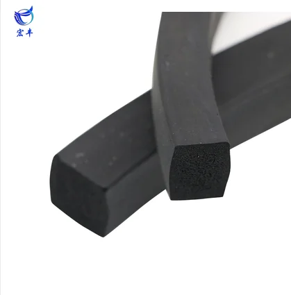 Customized Extruded EPDM Foam Rubber Seal Strip colorful Rubber spone Seal Strip
