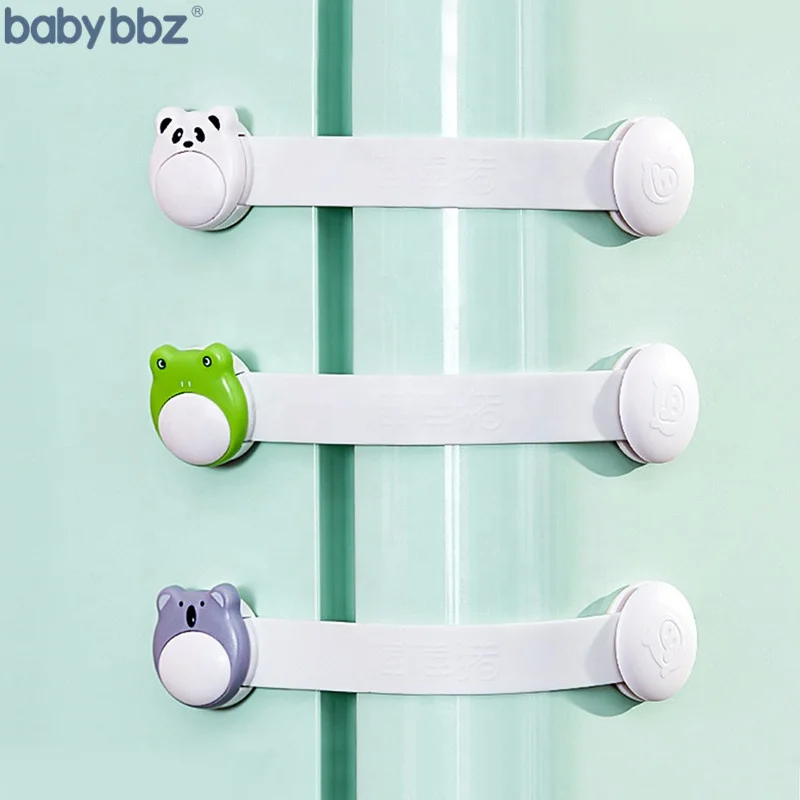 BabyBBZ Baby Locks for Cabinets and Drawers Fridge Safety Lock 3 Packs Child Safety Lock