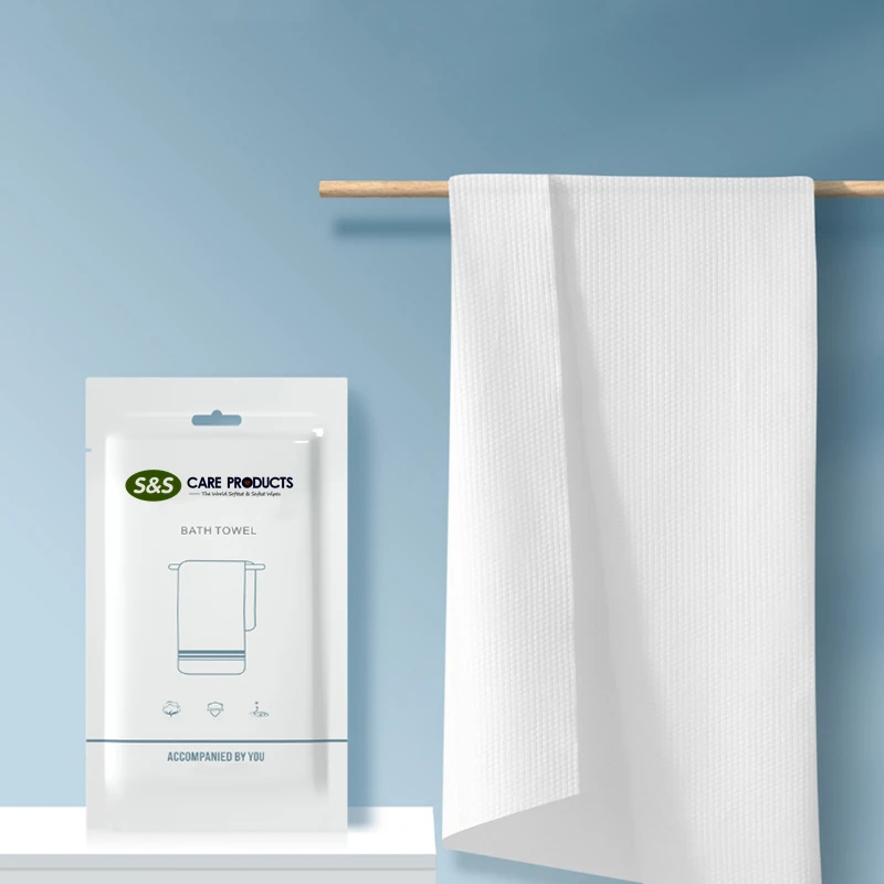 
Individually Wrapped Disposable Eco Friendly Organic Bamboo Hair Body Bath Towel 