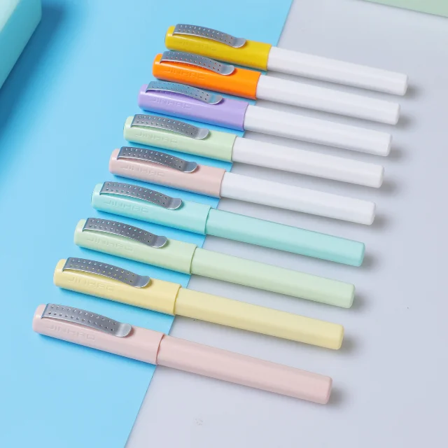 jinhao 166   custom logo cute plastic  fountain pen for school