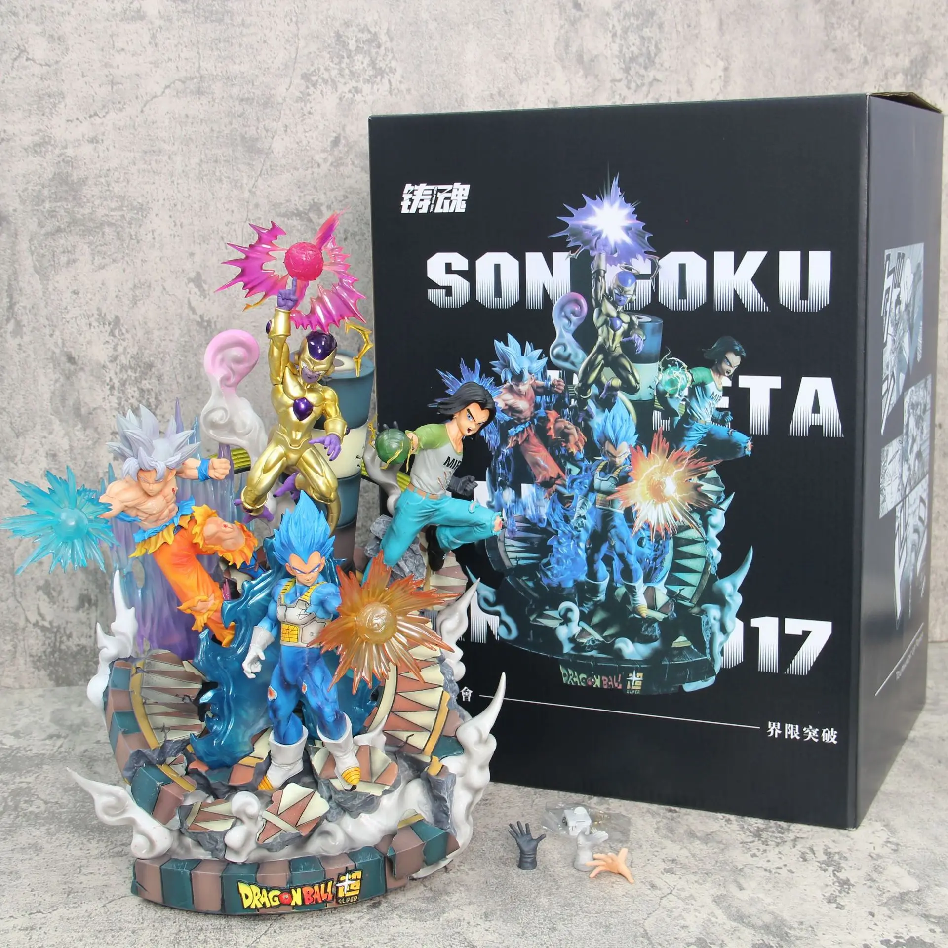 Hot Japanese anime 52cm GK Dragon Balls Chikara no Taikai Tournament of Power Goku Vegeta Frieza Android 17 Action Figure