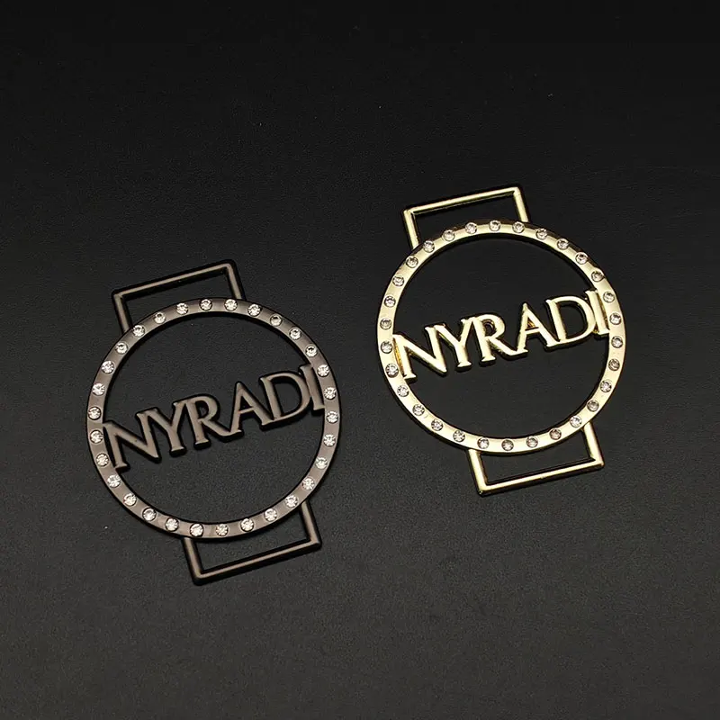 Custom LOGO Zinc Alloy Swimwear Gold Bra Buckle Connector Metal Closure Buckle for Bikini