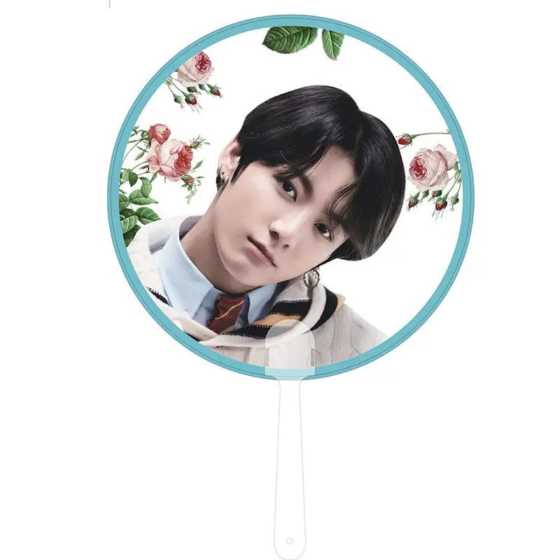 Custom plastic transparent Mini fans and Cute Transparent hand fan with custom printed