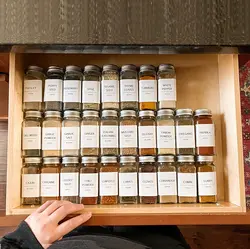 Preprinted Chalkboard Mason Container Bottle Spice Organization Storage spice jar sticker