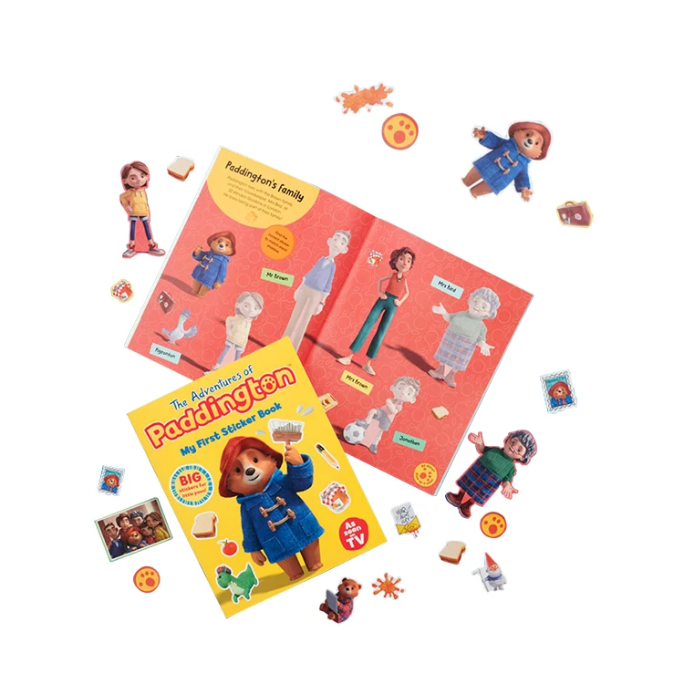 Customized Eco-friendly silicon cartoon sticker no adhesive reusable educational  stickers for kids