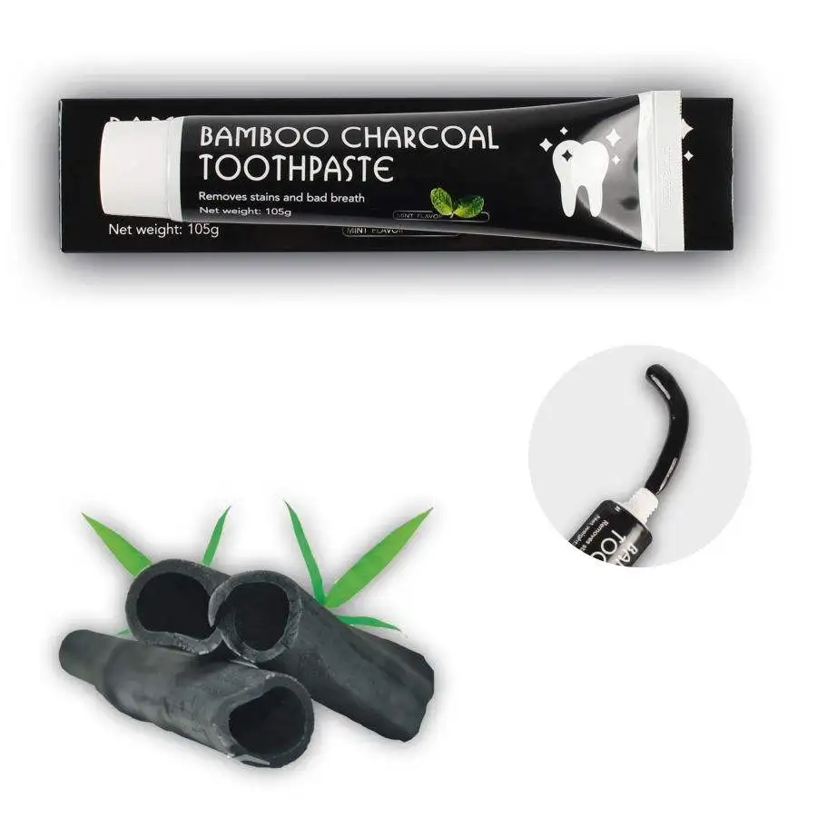 Activated Bamboo Charcoal Whitening Toothpaste with Natural Mint Freshness and Detoxifying Properties